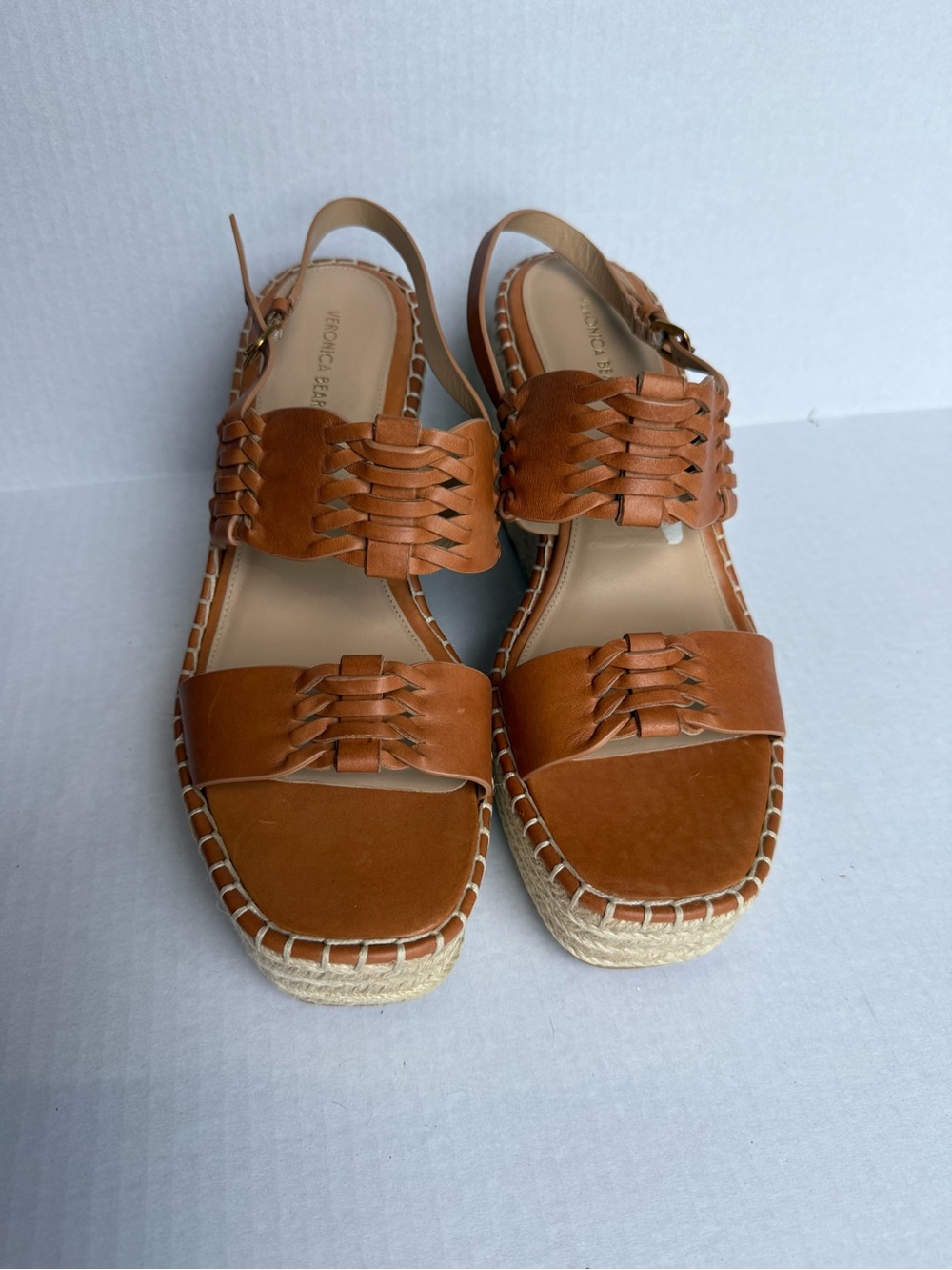 Veronica Beard Riya platform espadrille sling backs NWOT Size 10